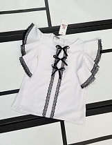 Блузка Kosmy 414 white-black - делук