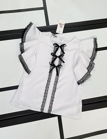 Блузка Kosmy 414 white-black - делук