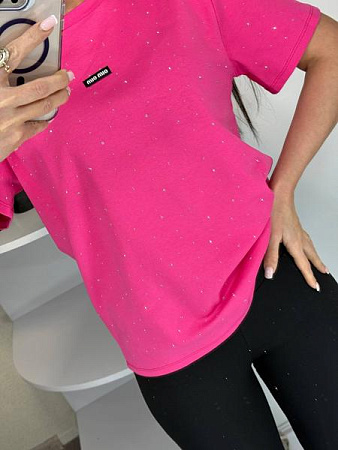 Футболка Lora LR1155 pink - делук