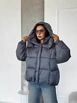 Пуховик Trend 2534 grey - делук