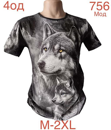 Футболка Надийка ND979-756 black - делук