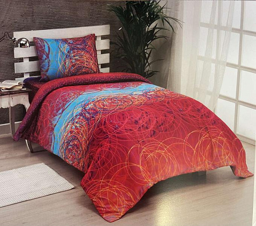 Постельное Белье Tac Le Vele Mays TL08 red - делук