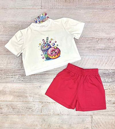Костюм Lima Kids 2514 white-crimson - делук