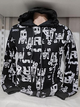Худи Panda 1408 black - делук