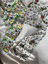 Пижама Zayka ZA1349 grey-yellow - делук
