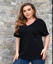 Футболка Levisha 54003 black - делук