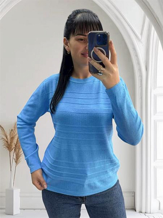 Свитер Levisha 25522 l.blue - делук