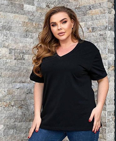 Футболка Levisha 54003 black - делук