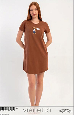 Ночнушка Trikotag T436 brown - делук