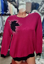 Свитер Julia JL1046 wine - делук