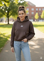 Худи Newe N1202 brown - делук