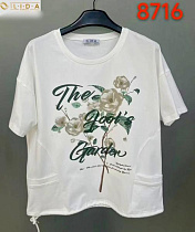 Футболка Lida 8716 white - делук