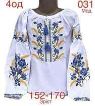 Вышиванка Надийка ND855-031 white - делук