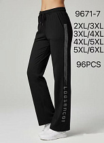 Штаны Спорт Kenalin 9671-7 black - делук