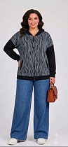 Кофта Спорт Julia JL1347 grey - делук