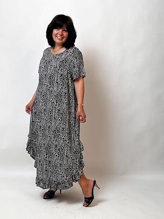 Платье Liart 947 white-black - делук
