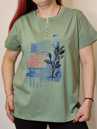 Футболка Kosta 9683 green - делук
