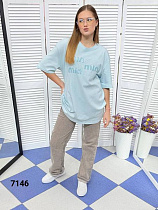 Футболка Mmc Clothes 7146 l.blue - делук