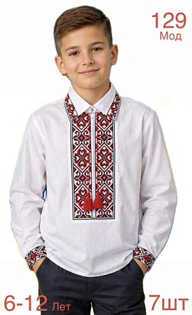 Вышиванка Надийка ND1517-129 white - делук