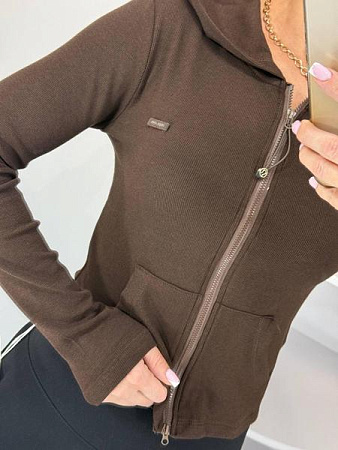 Кофта Lora LR1053 brown - делук