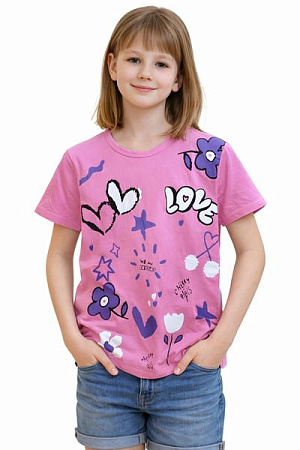 Футболка Sevim SV1314 pink - делук