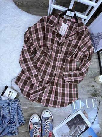 Рубашка Arina 2478 brown - делук