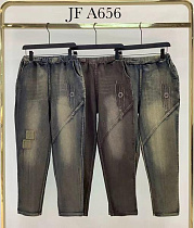 Джинсы Immei JFA656 black - делук