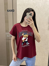 Футболка Fsn 6440 wine - делук