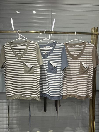 Футболка Dgmd E26081 khaki - делук