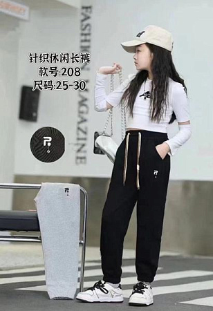 Штаны Спорт Farbique 208 black - делук