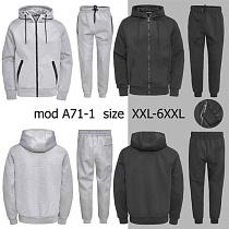 Костюм Спорт Tran A74-1-1 black - делук