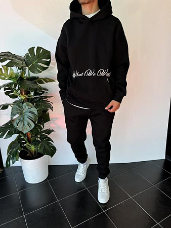 Худи Three Black 2325 black - делук