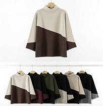 Свитер Emsweekis E627 black-wine - делук