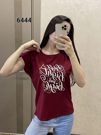 Футболка Fsn 6444 wine - делук