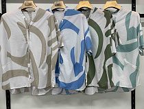 Рубашка Yafeier 8653 white-khaki - делук