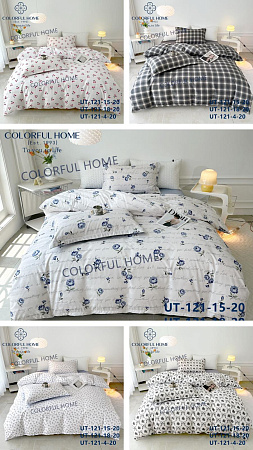 Постіль страйп сатин кольоровий 121-15-20 - делук