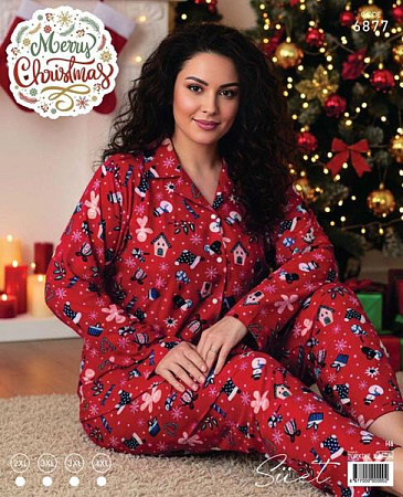 Пижама Estima 6877 red - делук