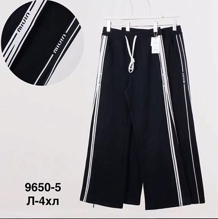 Штаны Спорт Minh 9650-5 black - делук