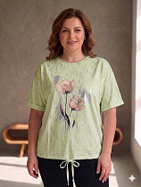 Футболка Levisha 25067 mint - делук