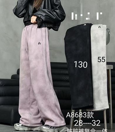 Штаны Спорт Farbique A8683 pink - делук