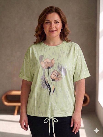 Футболка Levisha 25067 mint - делук