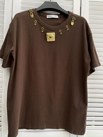 Футболка Karon 6606 brown - делук