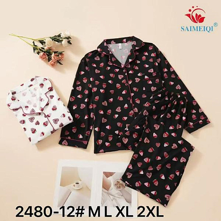 Пижама Estima 2480-12 black - делук