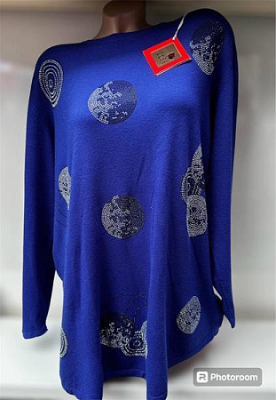 Свитер Elena&Vika 24049 blue - делук