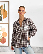 Рубашка Lelis 1142 brown - делук