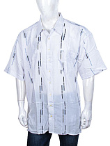 Рубашка Steel 2601 white-blue - делук