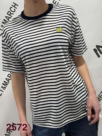 Футболка Met&March 2572 l.grey-black - делук