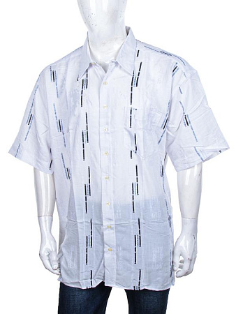 Рубашка Steel 2601 white-blue - делук