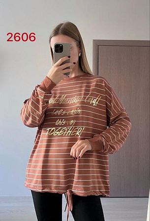 Свитер Fsn 2606 brown - делук