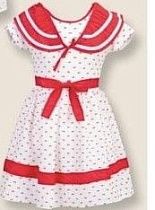 Платье Baby Boom 2401 white-red - делук